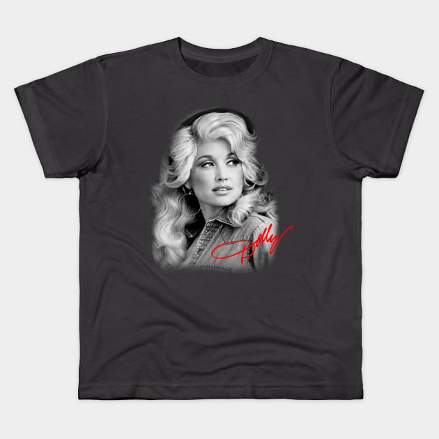 Dolly Parton Kids T-Shirt by 369minds